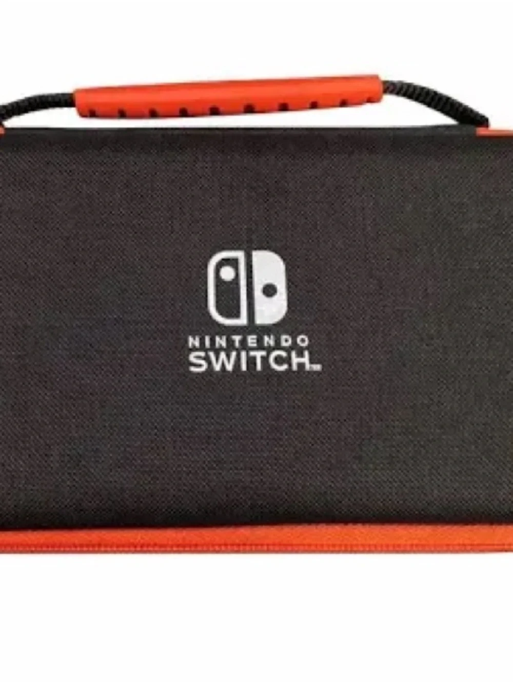 Nintendo Switch Black Case with Orange Trim